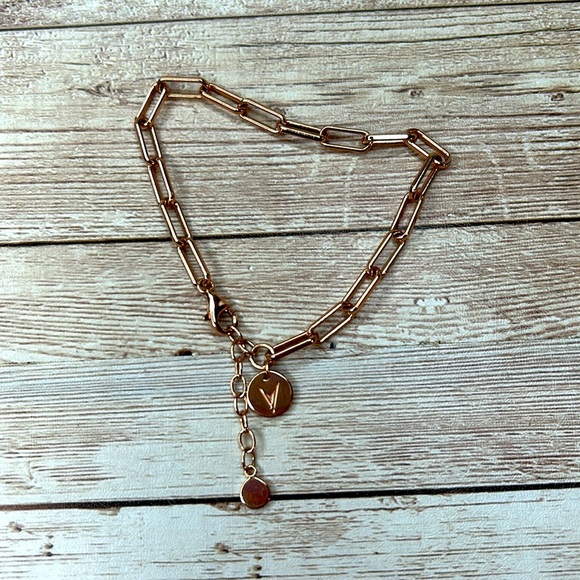 Vincero 925 Rose Gold plated Chain Link Bracelet - Picture 1 of 11